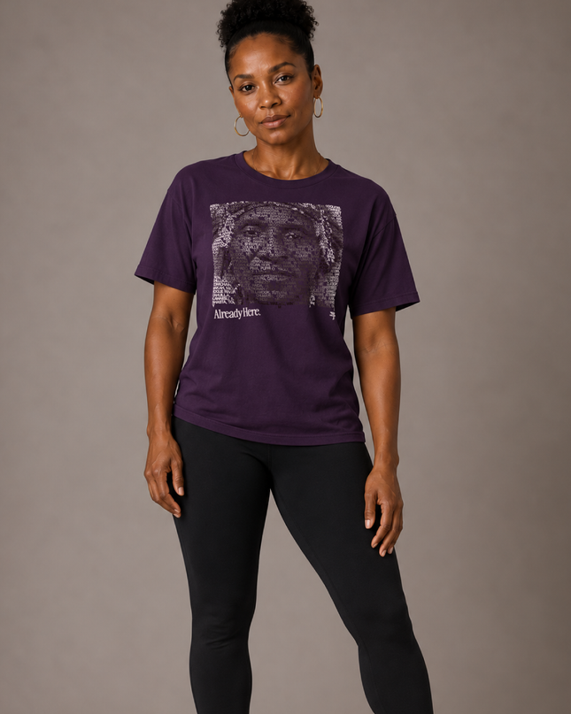 Already Here 2026 Plum Premium Tee