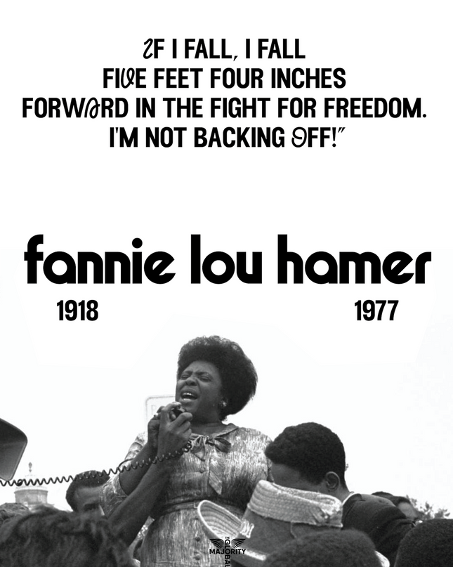 THE GLOBAL MAJORITY x FANNIE LOU HAMER "IF I FALL" LIMITED EDITION PRINT