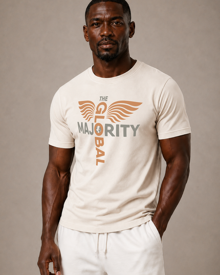 The Vibration Collection Washed 100% Cotton Tee in Bone