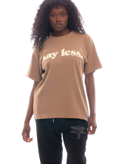 Say Less Mocha Brown Heavyweight T-shirt