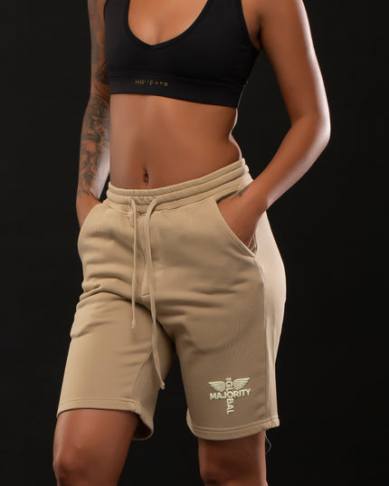 STAY READY x TGM LOGO PIGMENT WASH SHORTS SAND