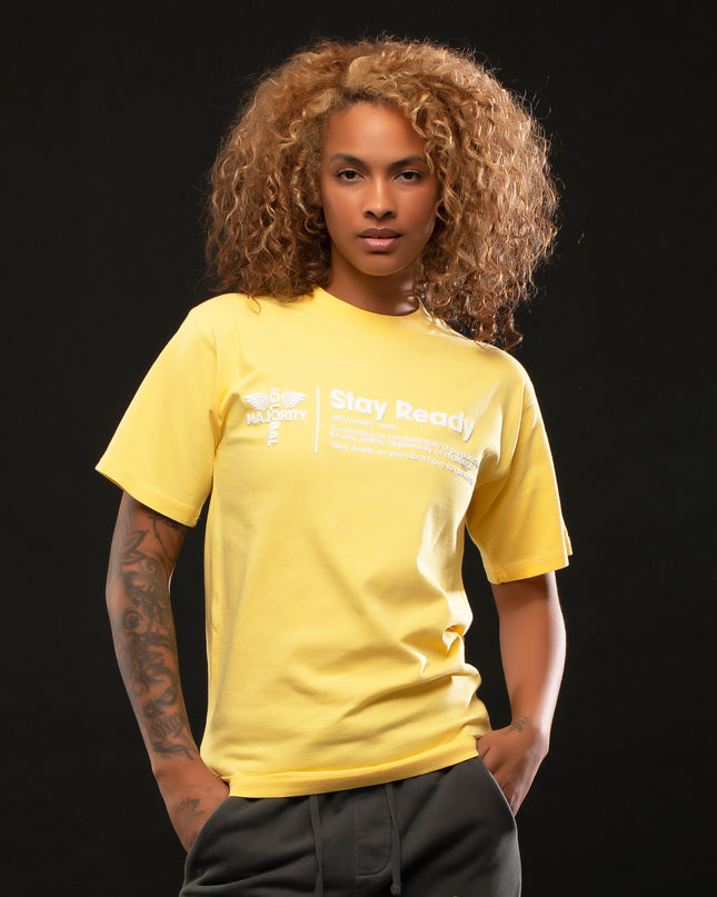 STAY READY PIGMENT WASH T-SHIRT YELLOW