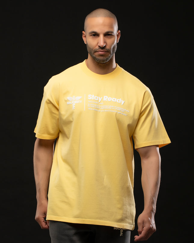 STAY READY PIGMENT WASH T-SHIRT YELLOW