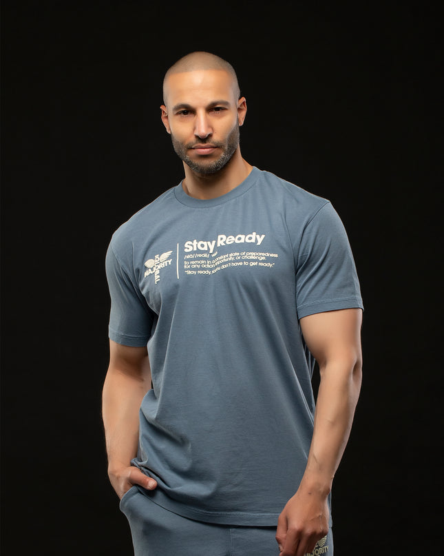 STAY READY PIGMENT WASH T-SHIRT BLUE