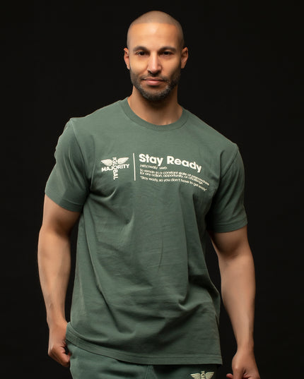 STAY READY PIGMENT WASH T-SHIRT GREEN