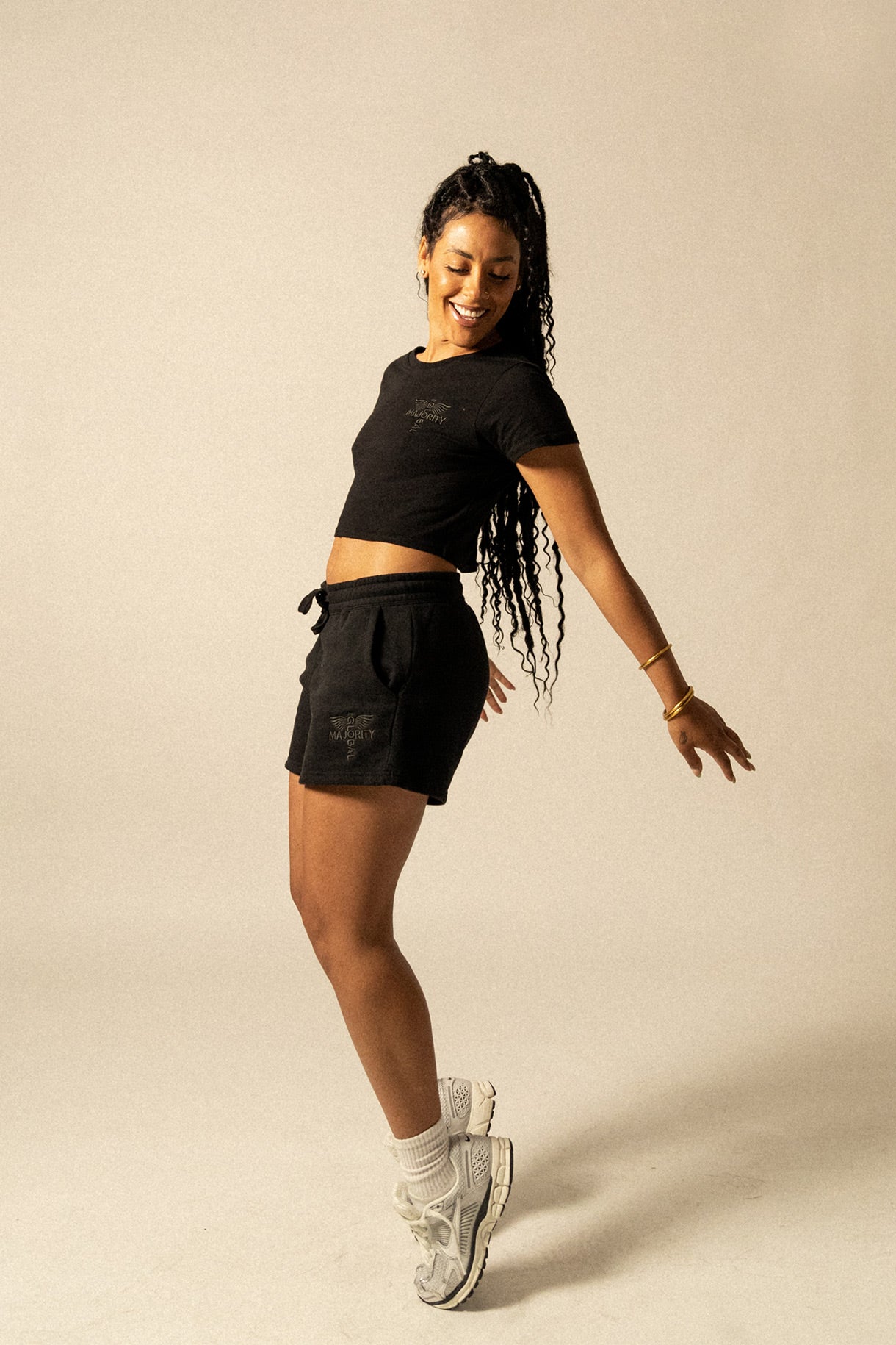 Women’s Logo-Embroidered Cropped Tee