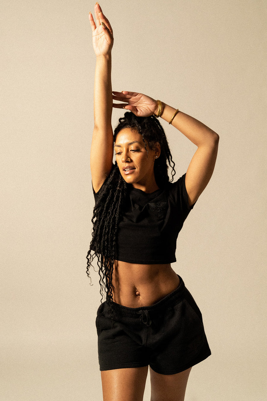 Women’s Logo-Embroidered Cropped Tee