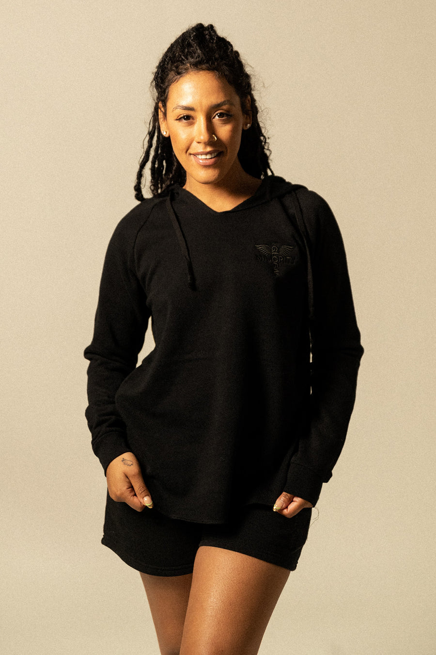 Women’s Summer Wash Logo-Embroidered Hoodie