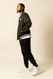 Logo-Embroidered Bomber Jacket
