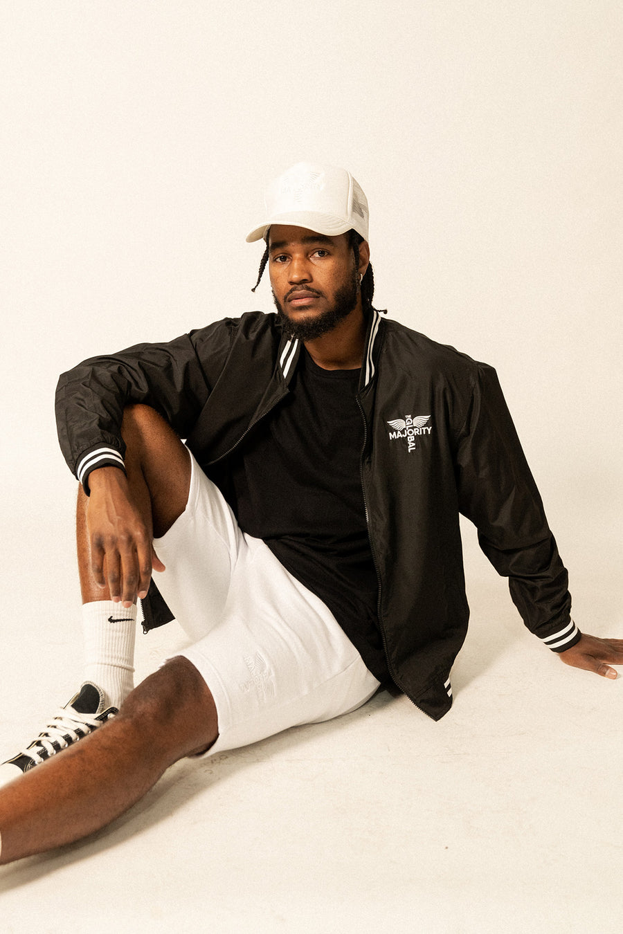 Logo-Embroidered Bomber Jacket