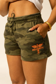 Women’s Summer Wash Logo-Embroidered Shorts