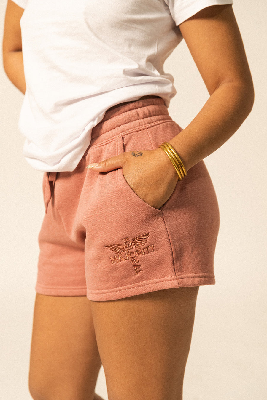 Women’s Summer Wash Logo-Embroidered Shorts