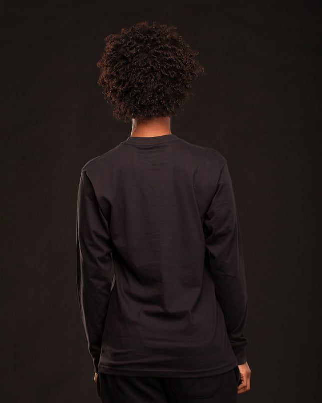 PREMIUM MARCUS GARVEY LS T-SHIRT BLACK