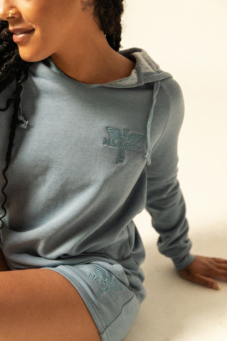 Women’s Summer Wash Logo-Embroidered Hoodie