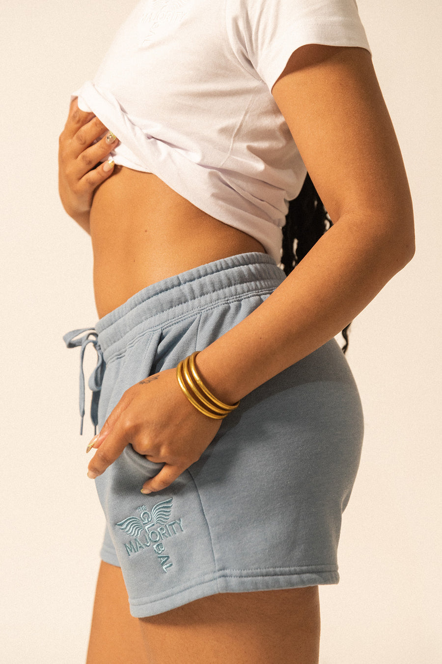 Women’s Summer Wash Logo-Embroidered Shorts