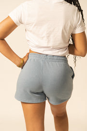 Women’s Summer Wash Logo-Embroidered Shorts