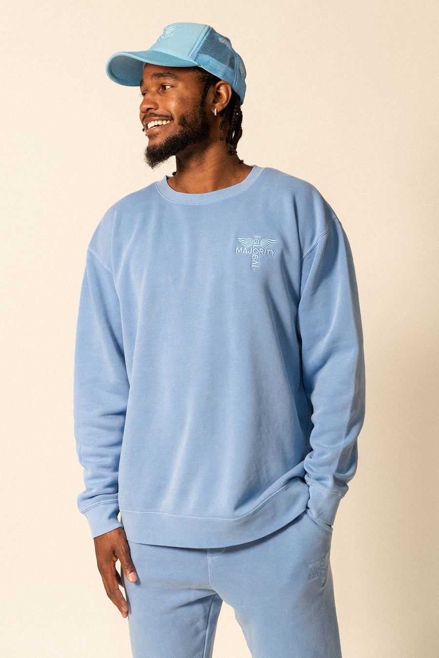 Summer Wash Logo-Embroidered Crewneck