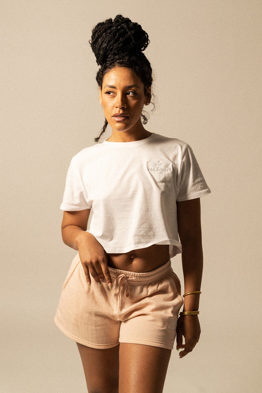 Women’s Summer Wash Logo-Embroidered Shorts