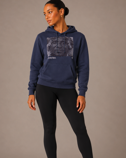 Already Here 2026 Navy Cotton Hoodie