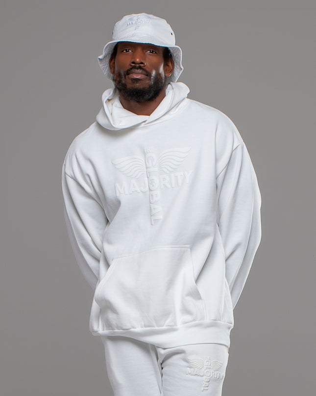TGM Logo White Hoodie