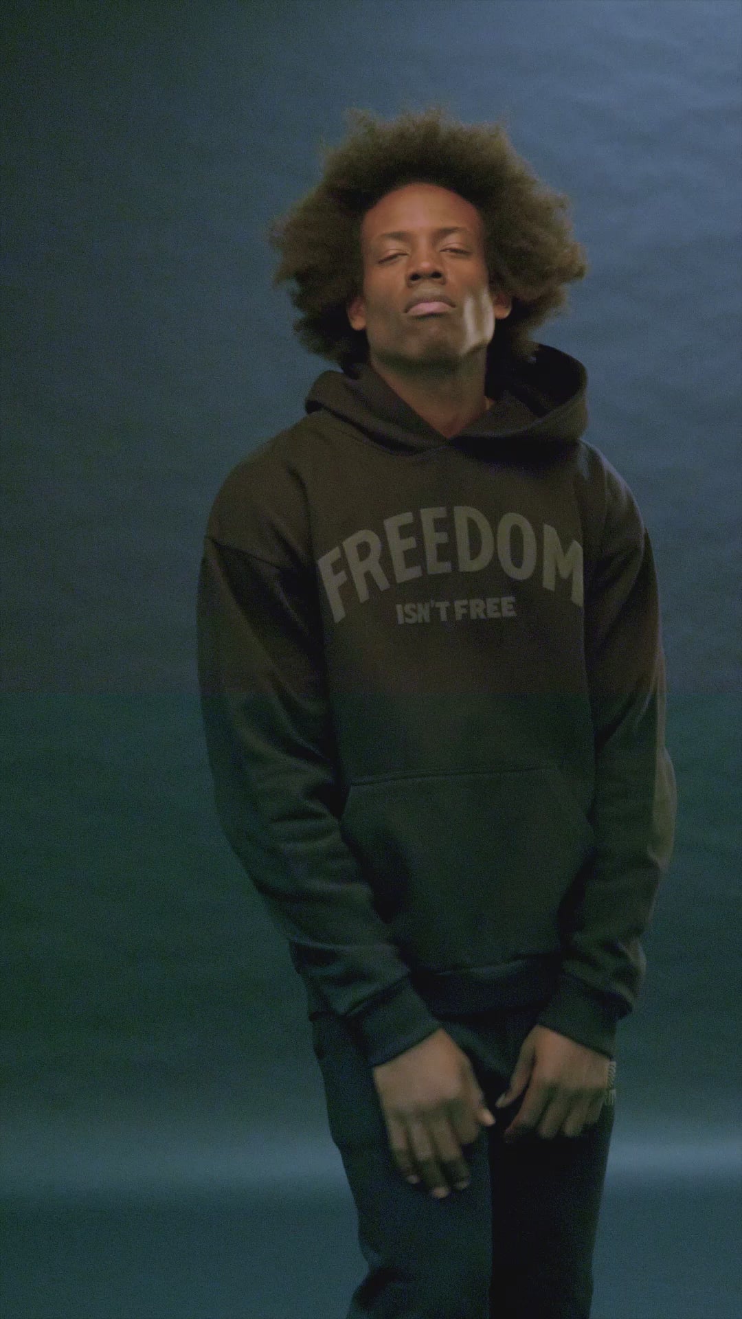 FREEDOM ISN'T FREE BLACK HOODIE – The Global Majority