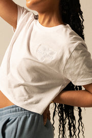 Women’s Logo-Embroidered Cropped Tee