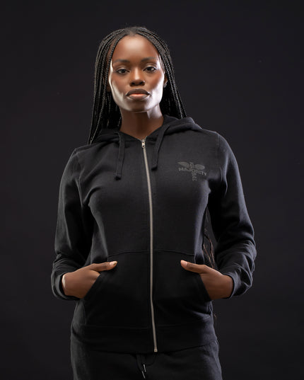 Booker T. Washington Premium Black Zip Hoodie