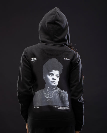 Ida B. Wells Premium Black Zip Hoodie
