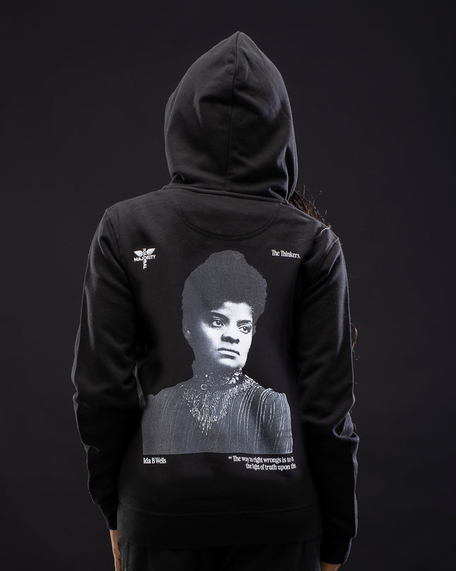 Ida B. Wells Premium Black Zip Hoodie