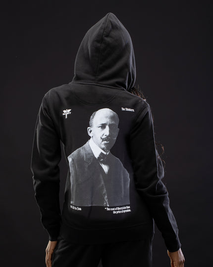 W.E.B. DuBois Premium Black Zip Hoodie