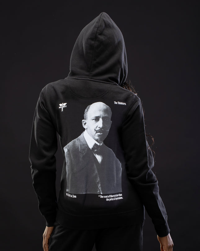 W.E.B. DuBois Premium Black Zip Hoodie