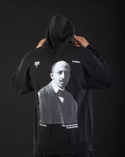 W.E.B. DuBois Premium Black Zip Hoodie