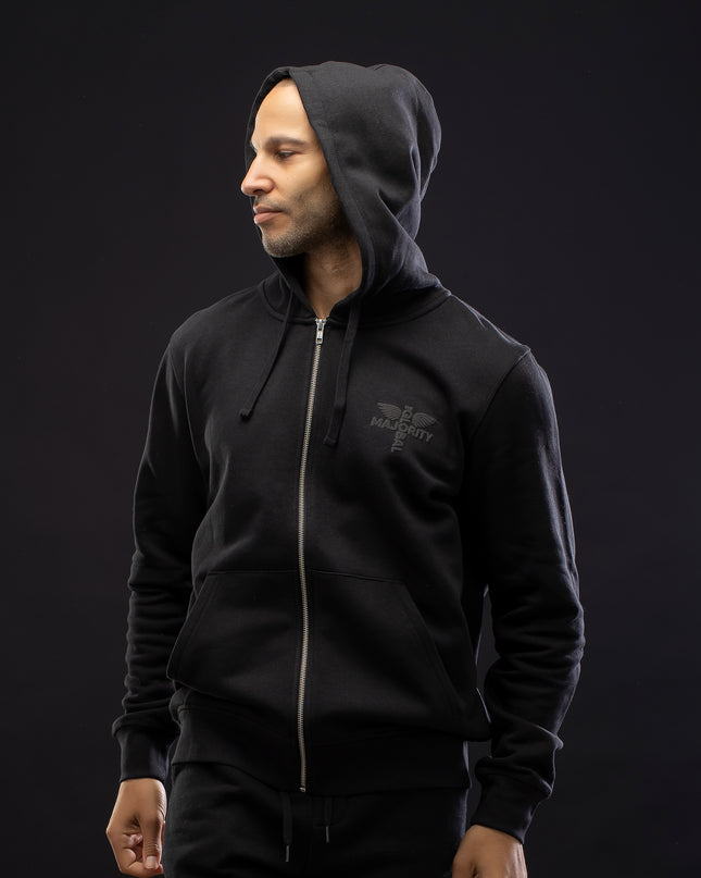 Booker T. Washington Premium Black Zip Hoodie