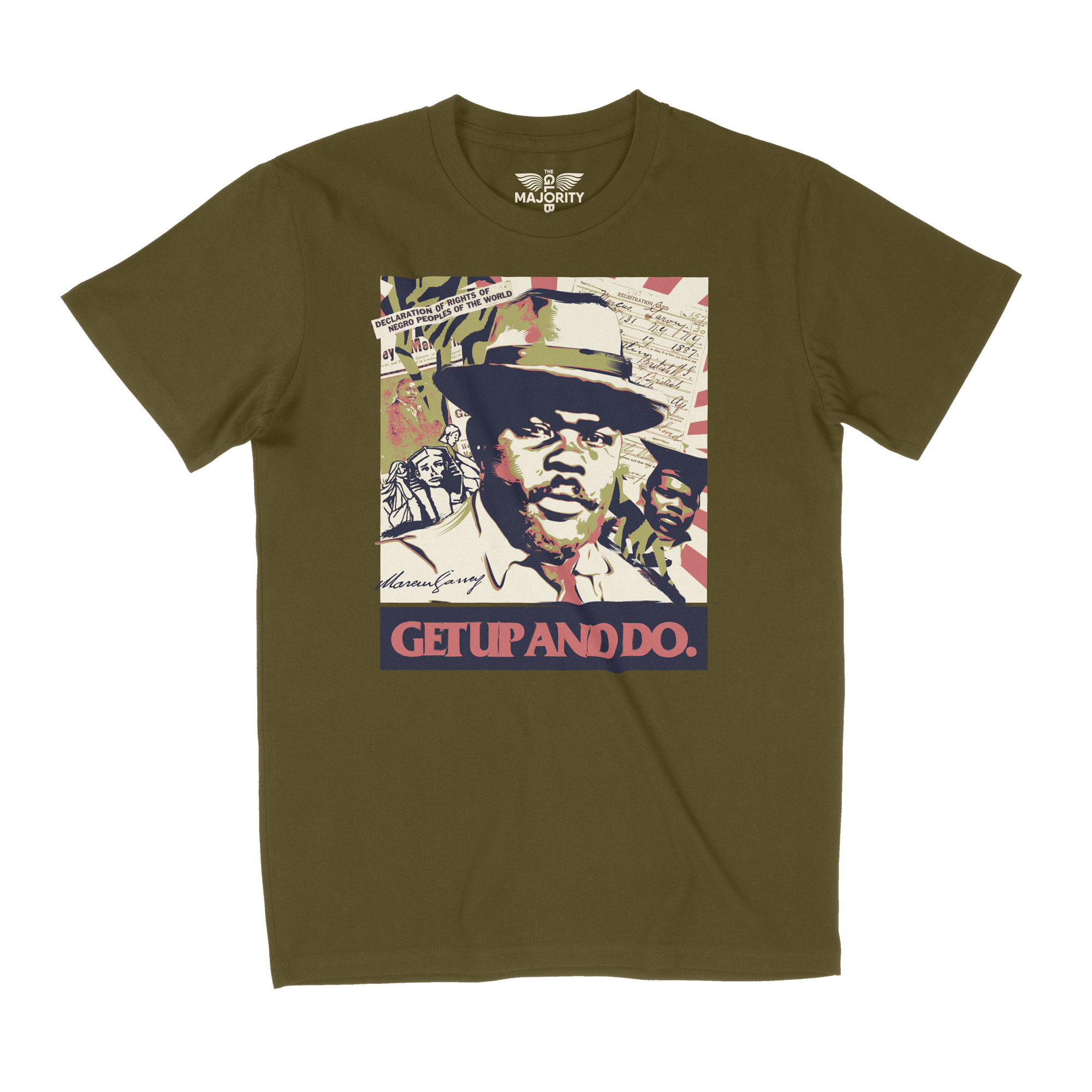 TGM x Marcus Garvey Army Green Tee