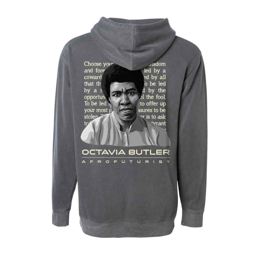 Octavia Butler Pigment Wash Black Hoodie