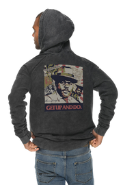 TGM x Marcus Garvey Mineral Wash Black Hoodie