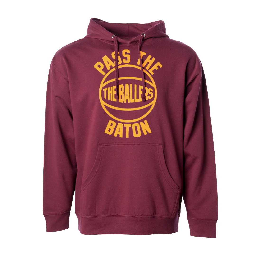 The Ballers Burgundy Premium Hoodie – The Global Majority