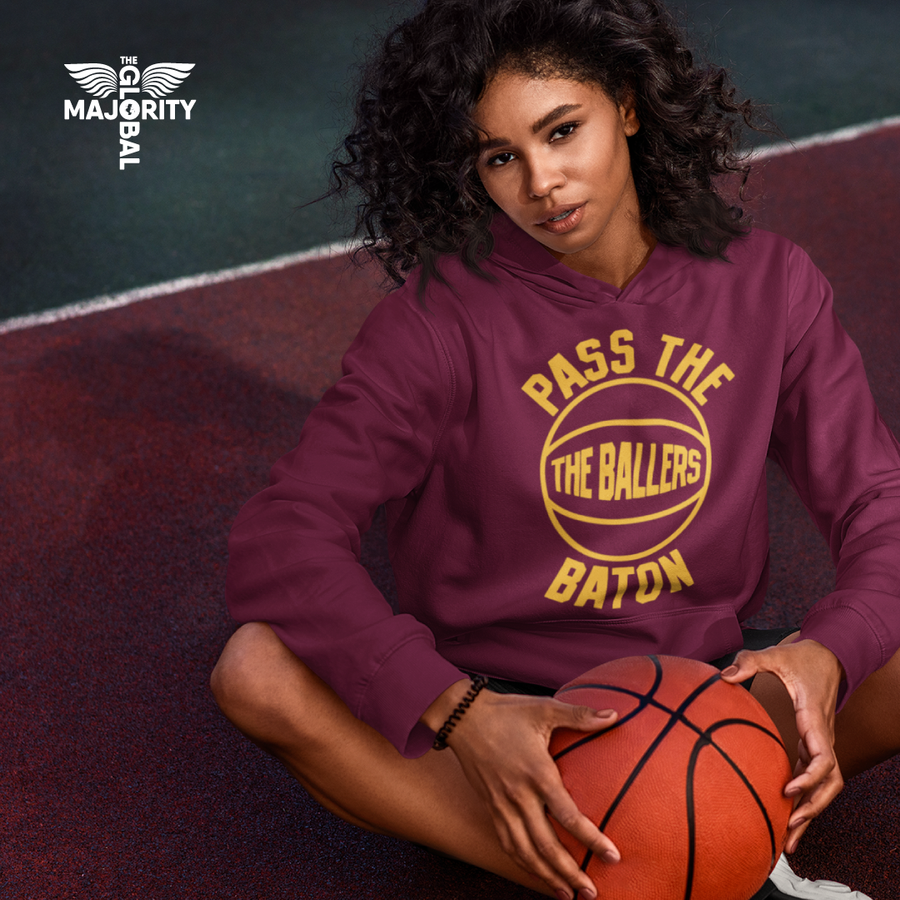 The Ballers Burgundy Premium Hoodie – The Global Majority
