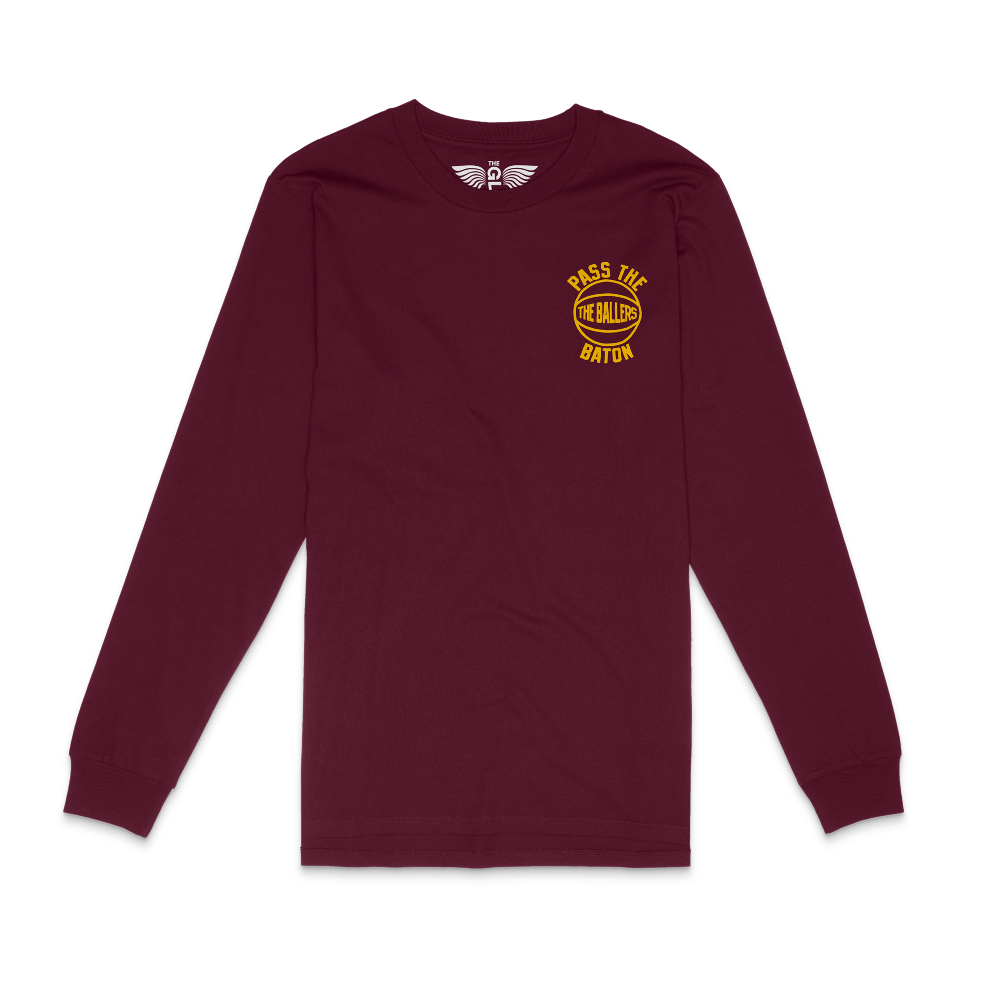 The Ballers Burgundy Long Sleeve Tee