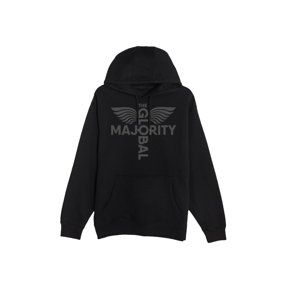 Black-on-Black Logo Premium Hoodie
