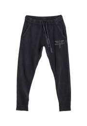 Black-on-Black Logo Mineral Wash Sweatpant