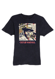TGM x Marcus Garvey Mineral Wash Black Tee