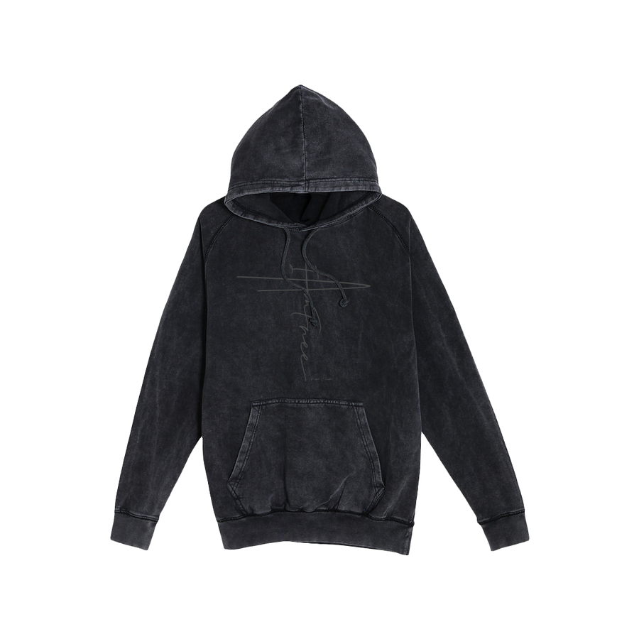 I AM FREE BY KAREN HUNTER MINERAL WASH HOODIE